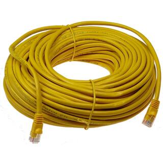 NTW 100 ft. Cat6 Snagless Unshielded (UTP) Network Patch Cable Yellow 345-U6-100YL