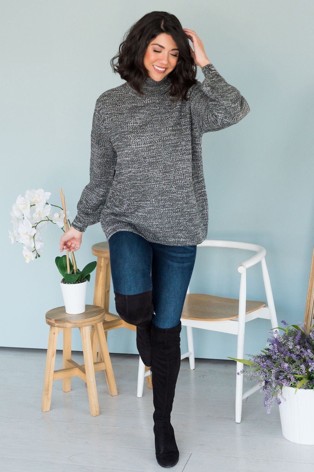 My Sweetheart Modest Turtleneck Sweater