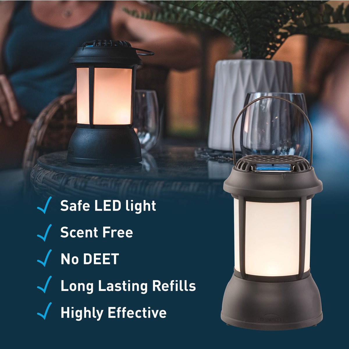 Thermacell Patio Shield Mosquito Repellent Mini Lantern