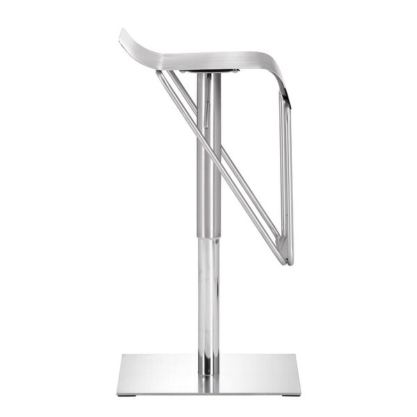 Dazzer Barstool Silver - Silver， Chrome - 16.5