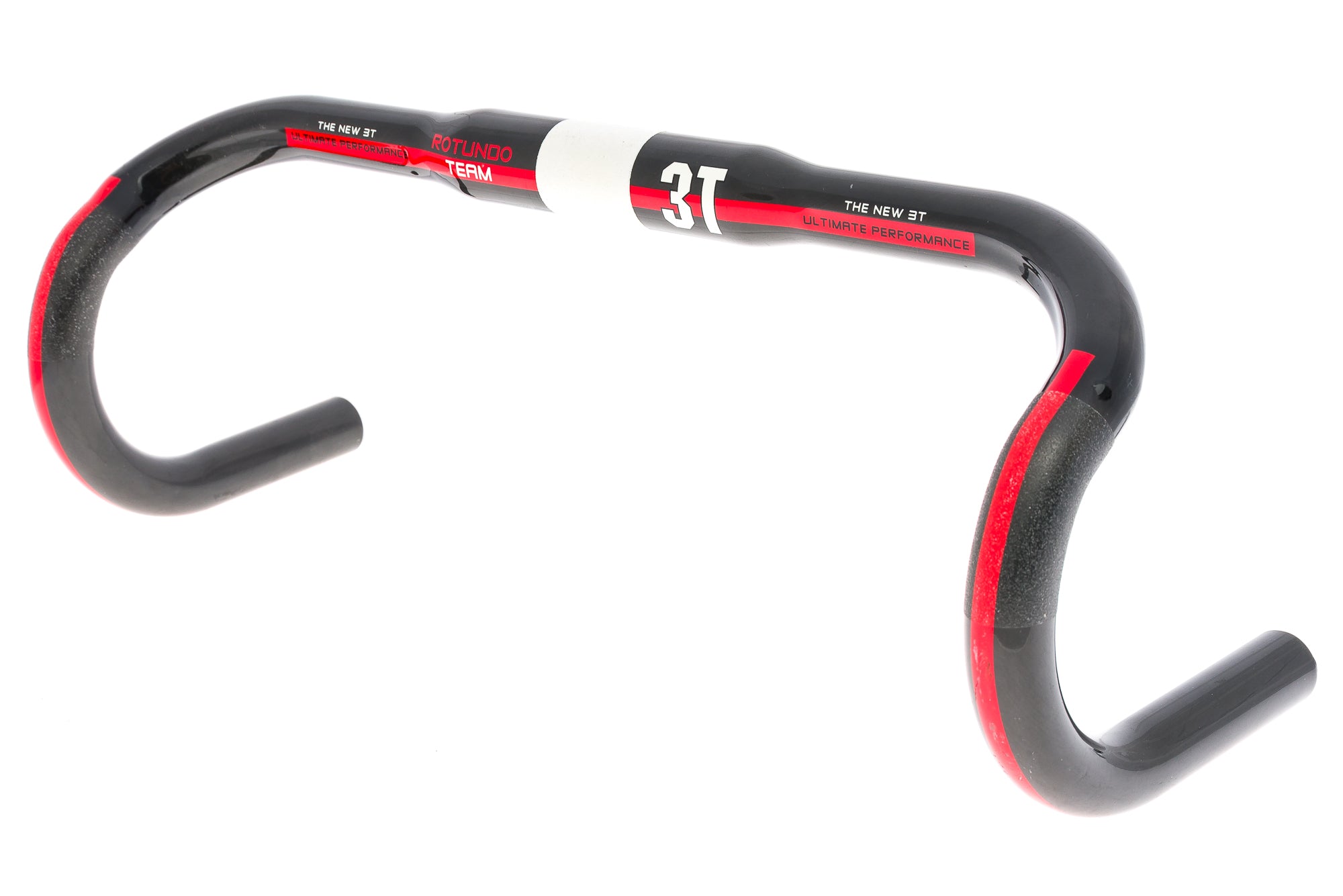3T Rotundo Team Handlebar 31.8mm x 42cm Carbon Black/Red