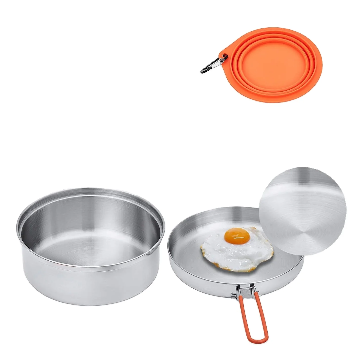 LARIBON Clearance With Pot Cover Aluminum oy Cookware Outdoor Camping Hiking Travelling