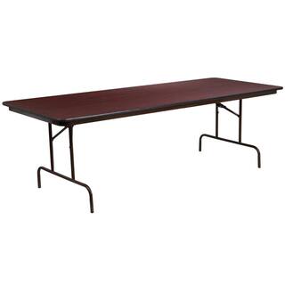 96 in. Mahogany Wood Table top Material Folding Banquet Tables CGA-YT-21760-MA-HD