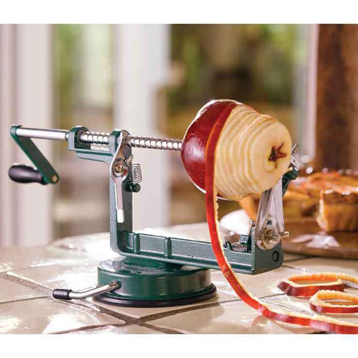 LEM Counter Mounted Apple and Potato Peeler