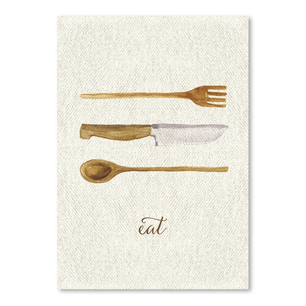 Americanflat Rustic Farmhouse Linen Kitchen Trio B By Samantha Ranlet Poster