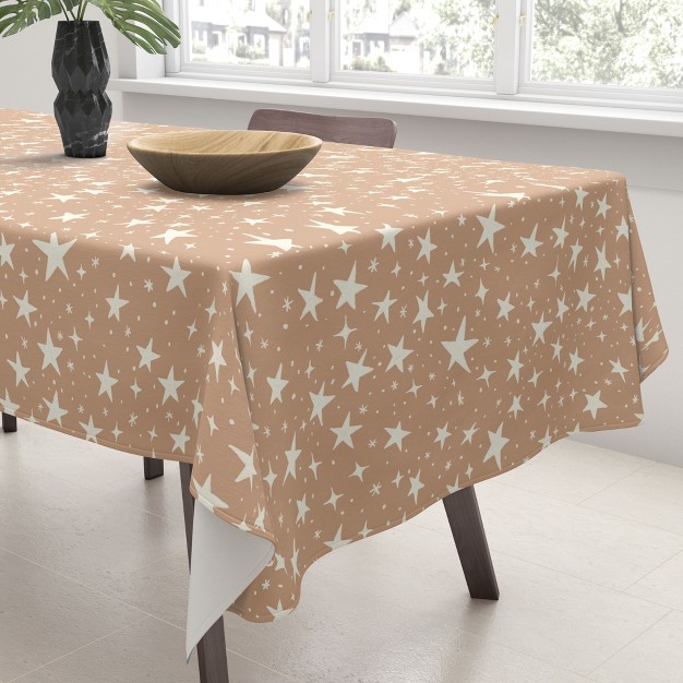 Avenie Stars In Neutral Tablecloth deny Designs