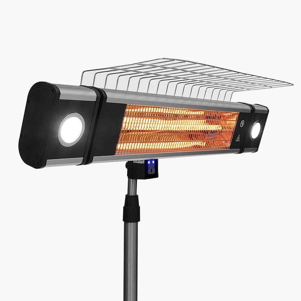 Lava Heat Italia Walle 1500-Watt 6 ft. Stainless Steel Electric Patio Heater with Remote EL6RES