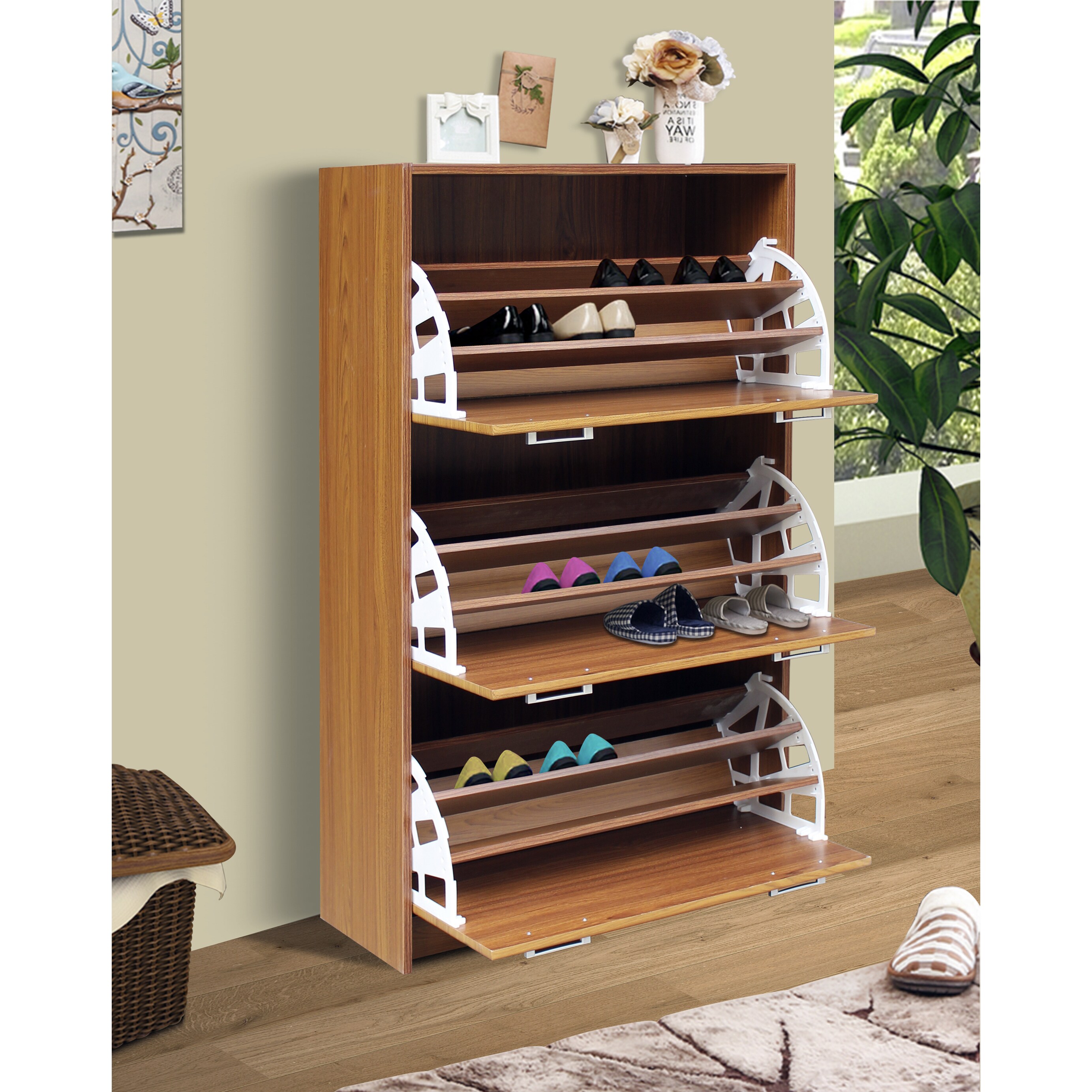 Deluxe Triple Shoe Cabinet - - 12431461