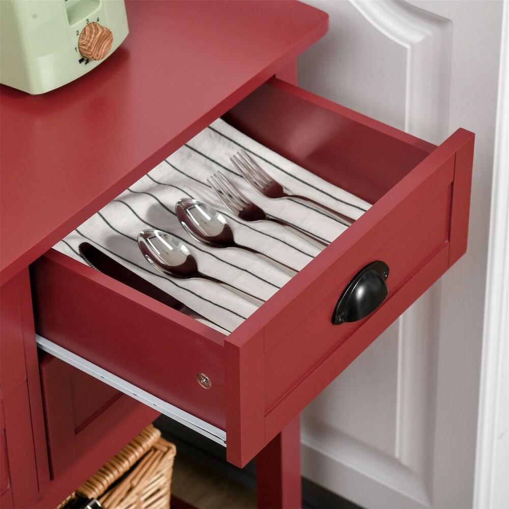 Sideboard Buffet Cabinet with 4 Drawers