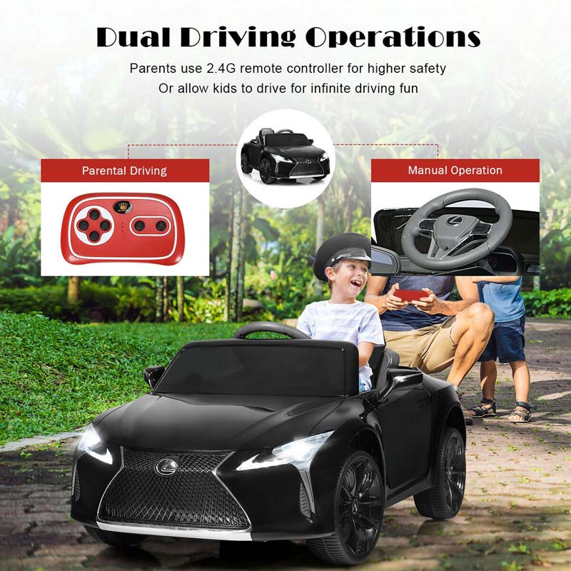 Licensed Lexus LC500 Kids Ride on Car, 12V Battery Powered Electric Vehicle Riding Toy Car with Remote Control