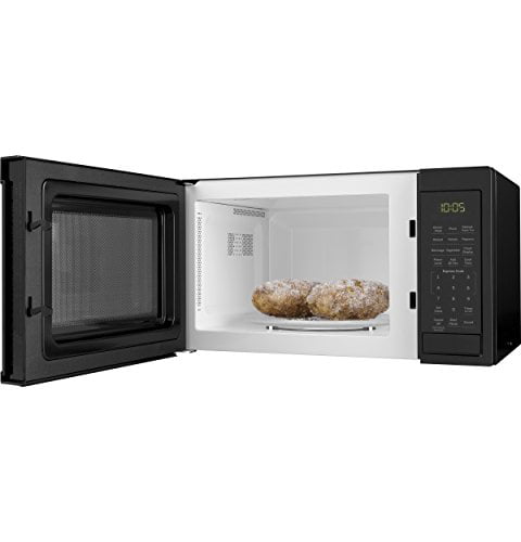 GE® 0.9 Cubic Foot Capacity Countertop Microwave Oven, Black, JES1095DMBB