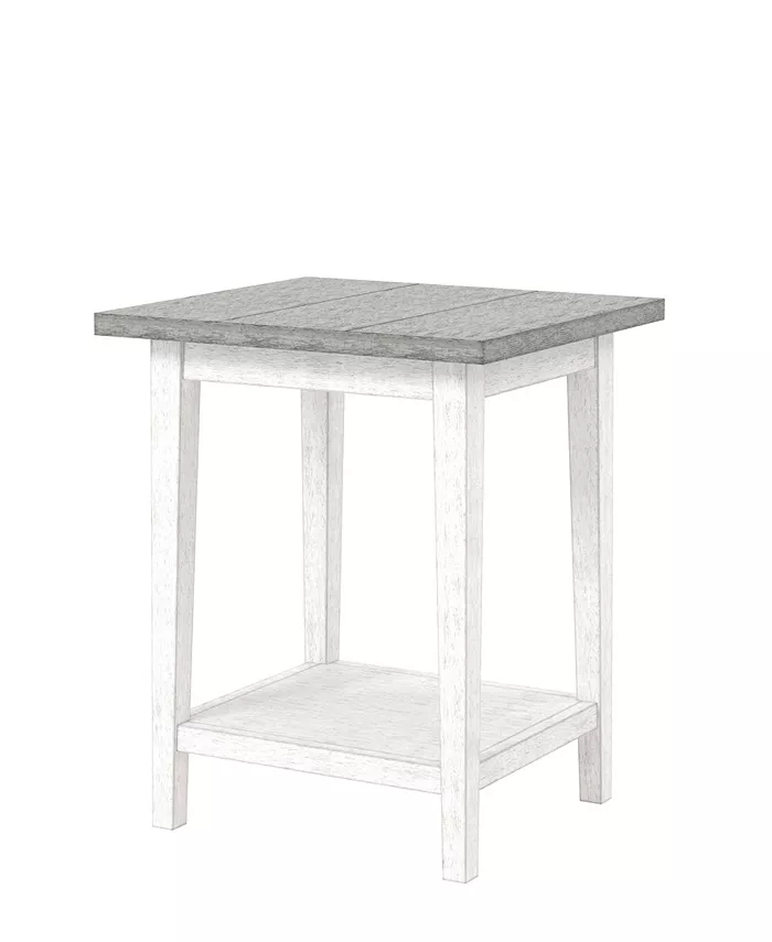 Furniture of America Deldorra 1 Shelf Side Table Set of 2