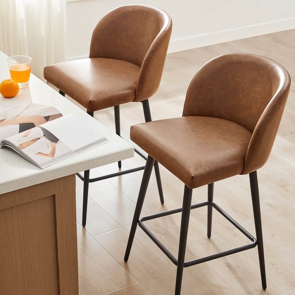 Charlotte Counter Height Swivel Barstool Set of 2