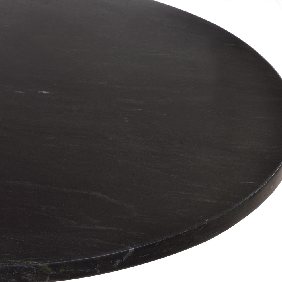 Piuma Marble Top Accent Table   Industrial   Side Tables And End Tables   by CAROLINA CLASSICS  Houzz