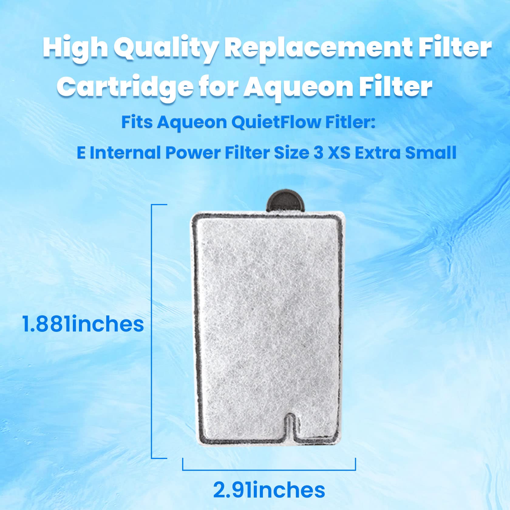 Tawatiler 4/6/15 Pack Aqueon Replacement Filter Cartridges Extra Small - 4 Pack