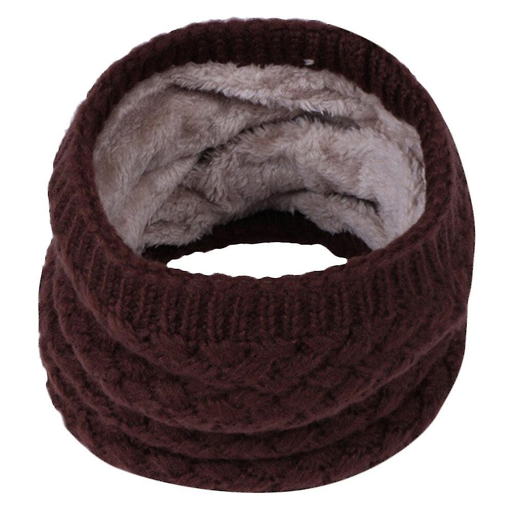 1pcs Neck Warmer Gaiter Scarf， Winter Warm Brushed Knit Neck Warmer Circle Outdoor Ski Climbing Scarf Men Women