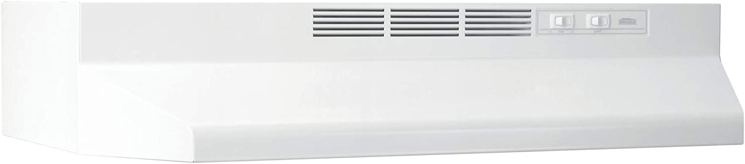 Broan-NuTone 413001 Non-Ducted Ductless Range Hood with Lights Exhaust Fan for Under Cabinet， 30-Inch