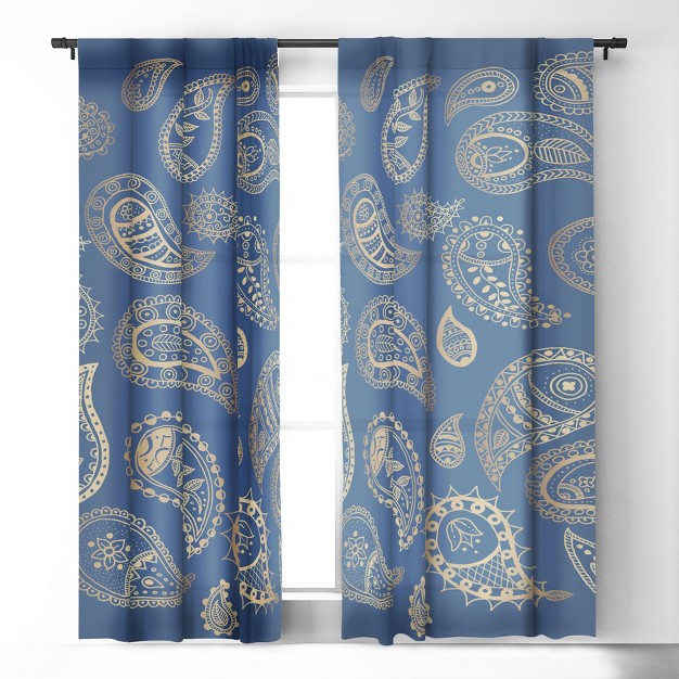 1pc Blackout Window Curtain Panel Deny Designs