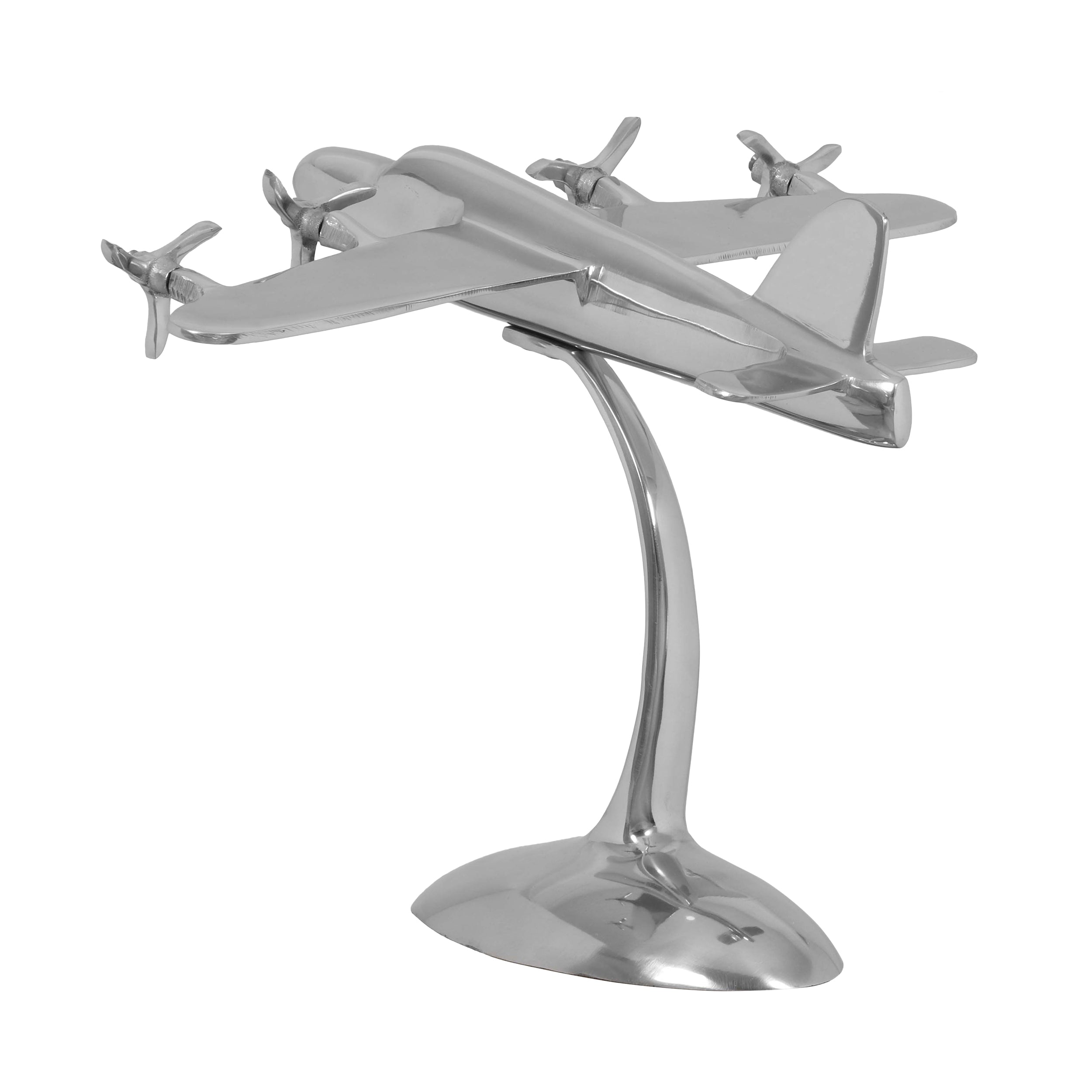 Hiland Handcrafted Aluminum Aeroplane Decor