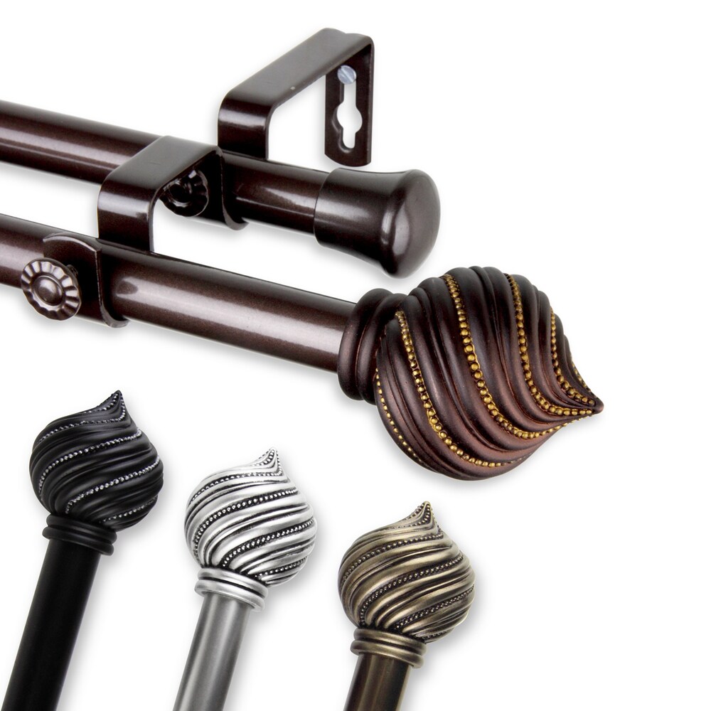 InStyleDesign Mya Adjustable Double Curtain Rod