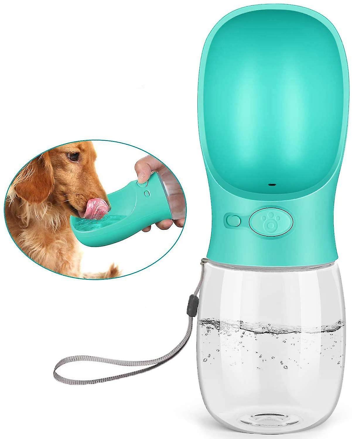 Dog Water Bottle 12oz Leak Proof Portable Puppy Water Dispenser With Drinking Feeder For Pets