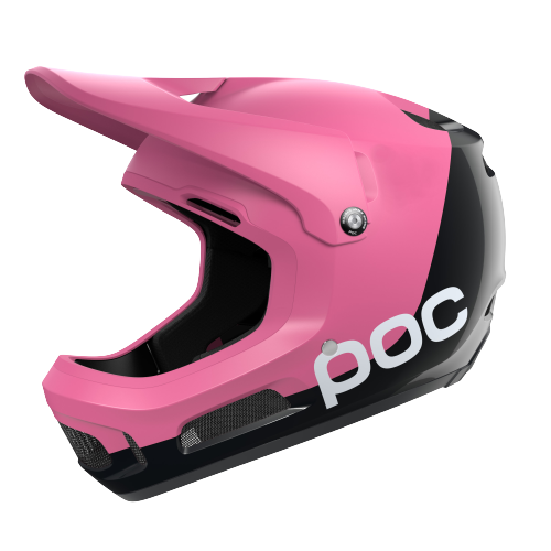 POC Coron Air MIPS Full Face Helmet - Actinium Pink-Uranium Black Matt