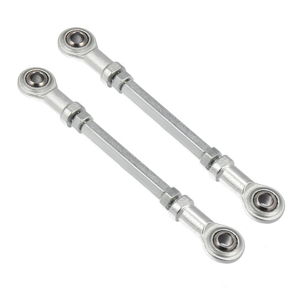 Unique Bargains M8 Steering Suspension Tie Rod For 49cc Electric Atv Go Kart 2pcs Silver Tone