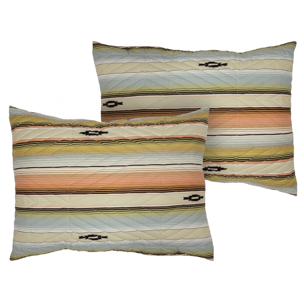 Barefoot Bungalow Painted Desert Pillow Sham Set (Set of 2 Shams)