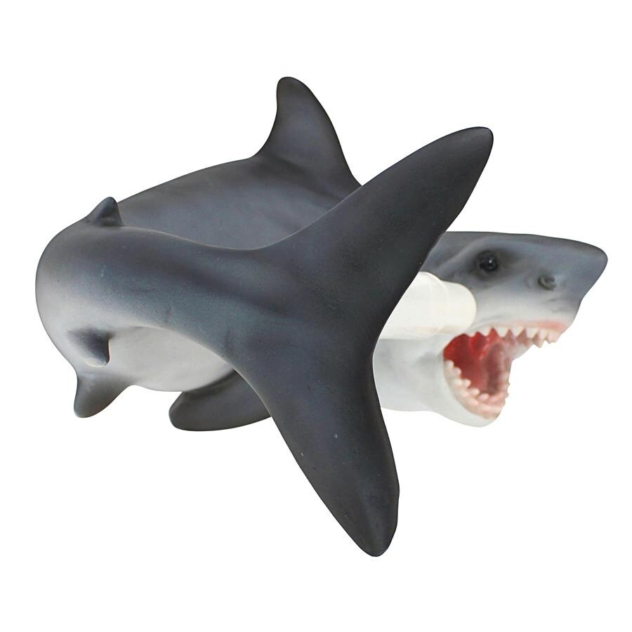 Design Toscano Shark Attack Bathroom Toilet Paper Holder