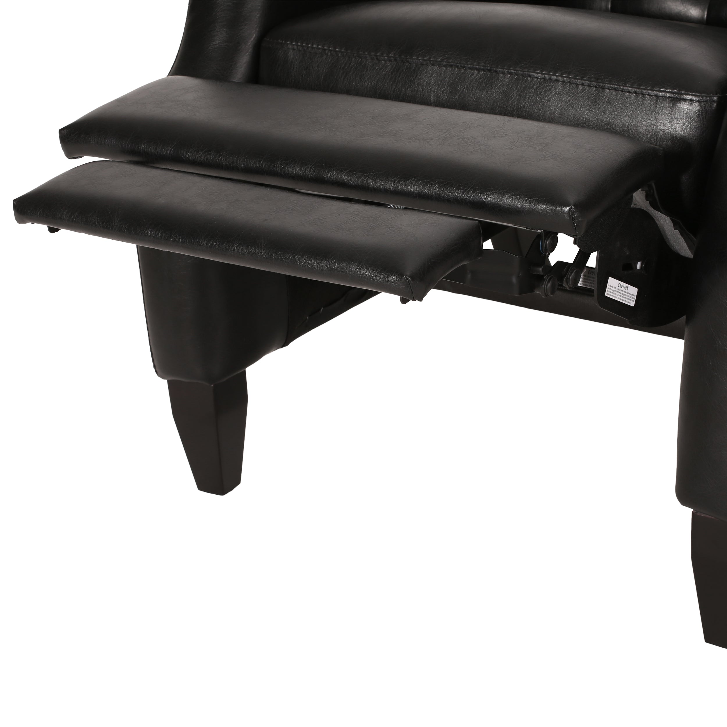 Loubar Contemporary Faux Leather Tufted Pushback Recliner