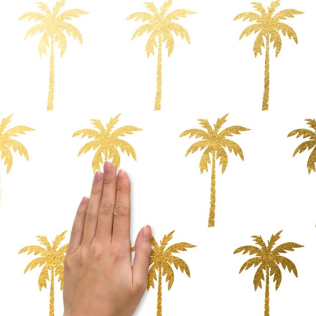 Palm Tree Peel And Stick Wall Decal Gold Foil Roommates