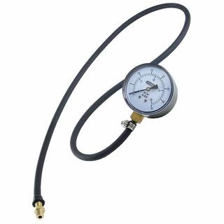 General Tools Gas Pressure Gauge Test Kit with 39 in. Rubber Hose Quick Connect Fitting and Carry Case GPK035