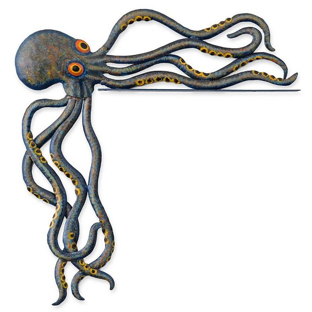 Wind amp Weather Handcrafted Reclaimed metal Octopus Door Crawler