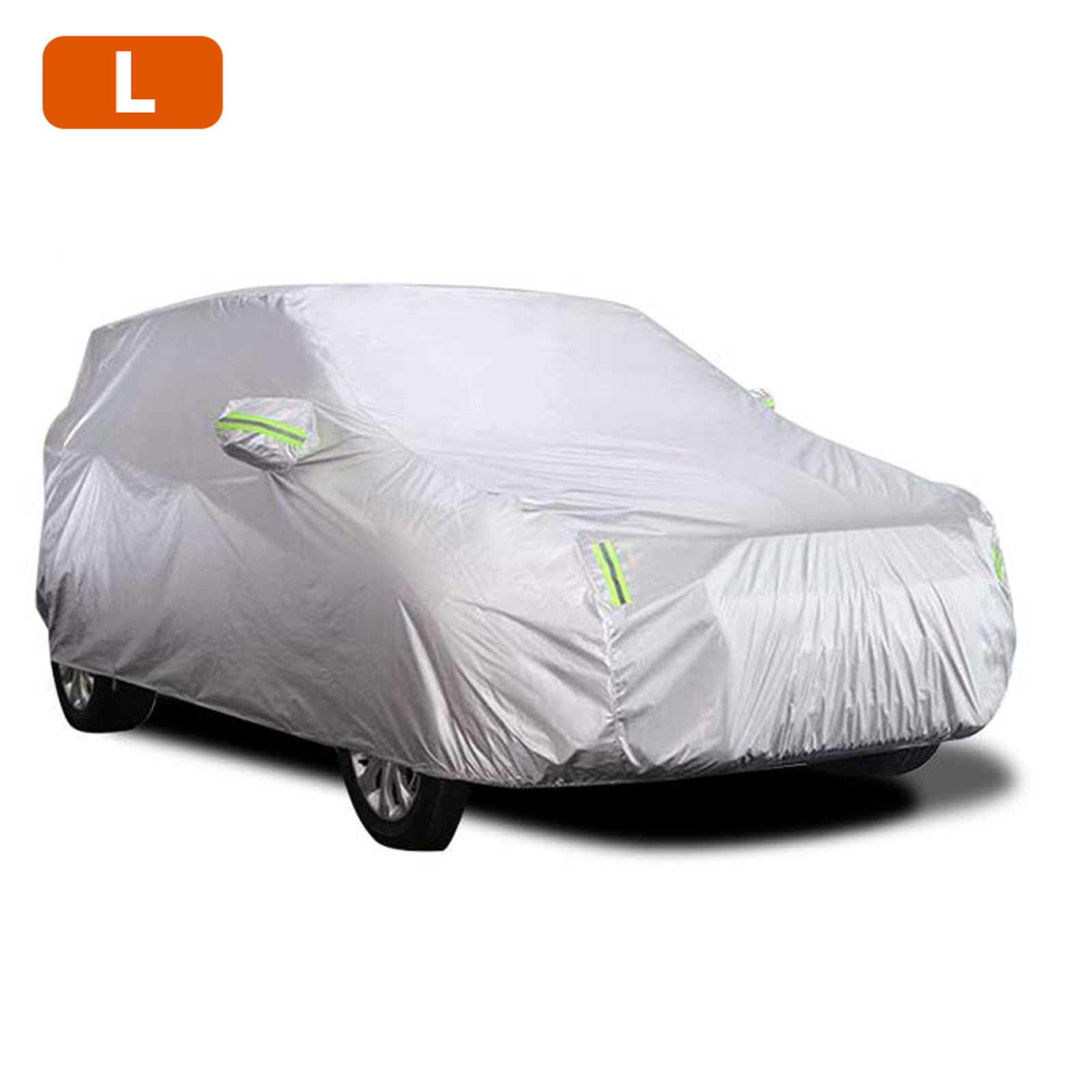 Car Cover Full Covers with Reflective Strip Sunscreen Protection Dustproof UV Scratch-Resistant for 4X4/SUV Business Car