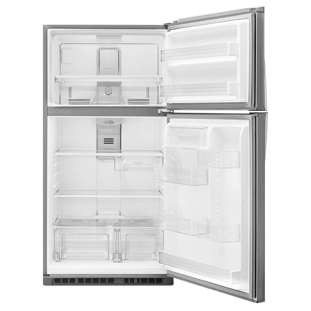 Whirlpool 21.3 cu. ft. Top Freezer Refrigerator in Monochromatic Stainless Steel WRT541SZDM