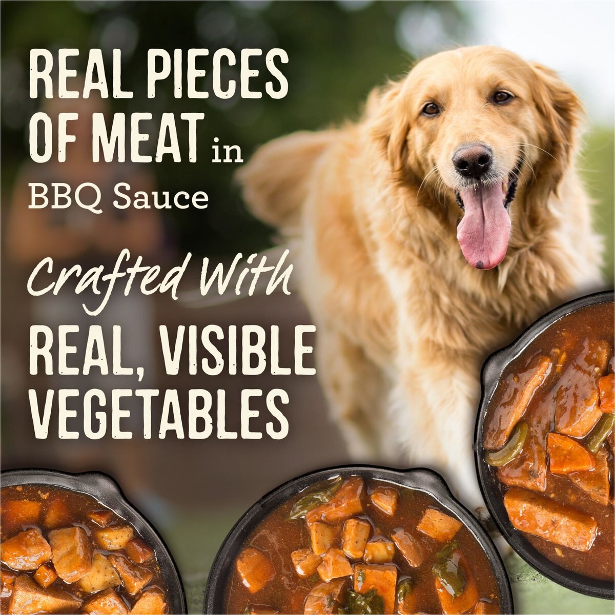 Merrick Slow Cooked BBQ Variety Pack Grain-Free Wet Dog Food， 12.7-oz， case of 12