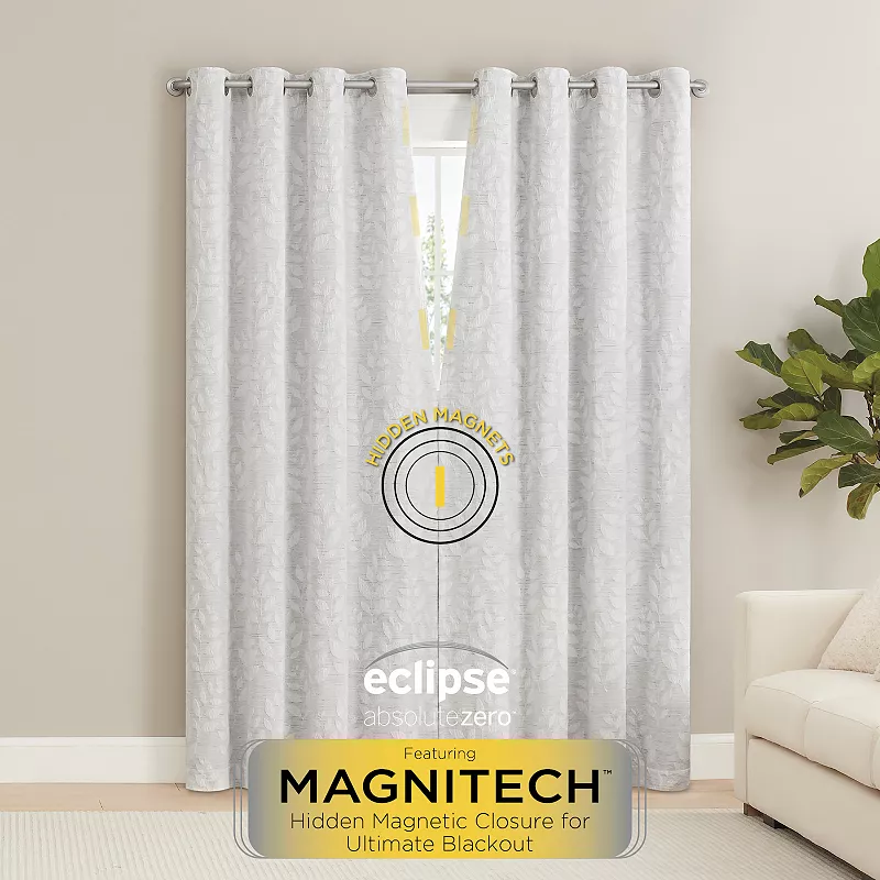 eclipse Magnitech 2-Pack Botanical Blackout Window Curtains