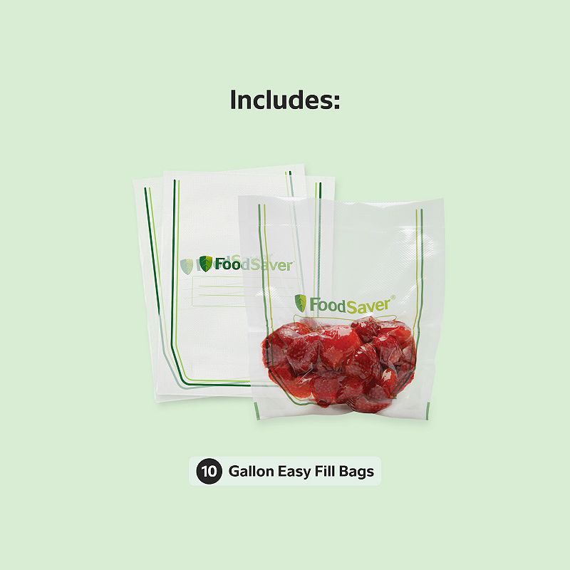 FoodSaver Easy Fill 1-Gallon Vacuum Sealer Bags