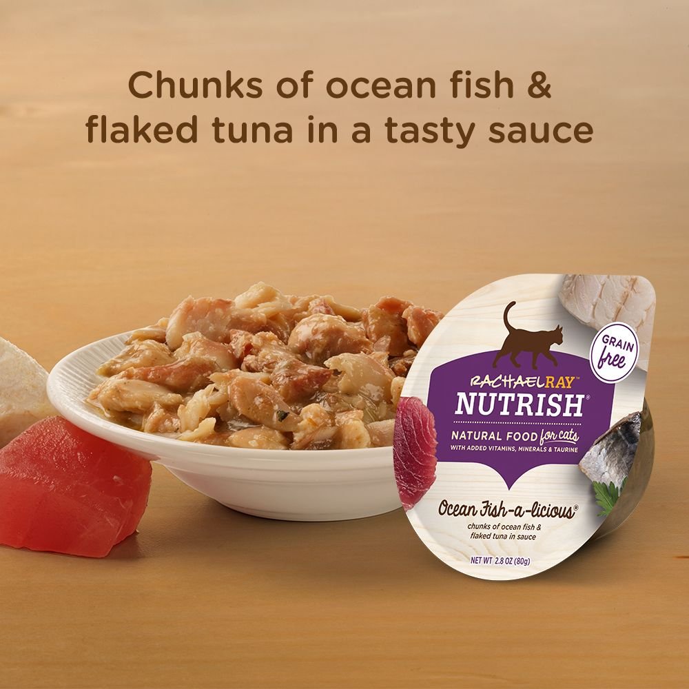 Rachael Ray Nutrish Ocean Fish-A-Licious Natural Grain-Free Wet Cat Food