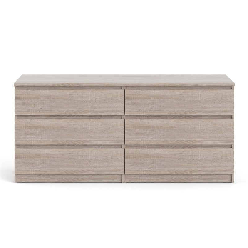 Cooper Contemporary 6 Drawer Double Dresser in Truffle