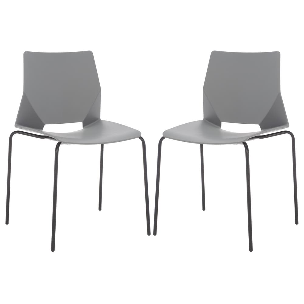 SAFAVIEH Couture Nellie Molded Plastic Dining Chair (SET of 2)   23 IN W x 20 IN D x 33 IN H