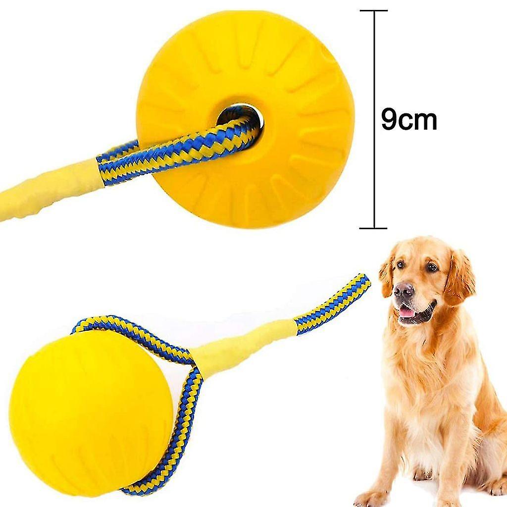 Premium Dog Ball With Rope  9cm Dog Throwing Ball Rope - Water Dog Toy Ball With Rope