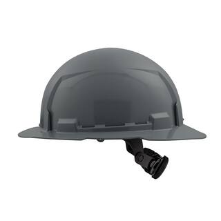 MW BOLT Gray Type 1 Class E Full Brim Non-Vented Hard Hat with 6-Point Ratcheting Suspension (10-Pack) 48-73-1135X10