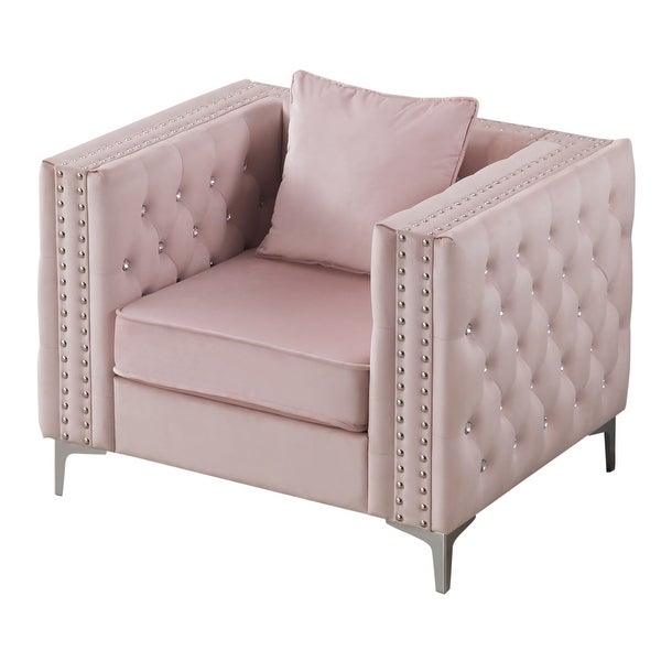 Paige Tufted Velvet Living Room Chair