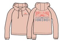 Rolling Slow Recycled Cotton Hoodie - Peachy Pink