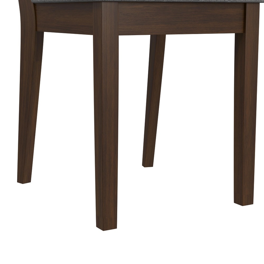 Hillsdale San Marino 5 Piece Round Wood Dining Set  Chestnut