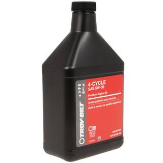 Troy-Bilt 20 oz. Premium SAE 5W-30 4-Cycle Engine Oil Specifically Formulated for Snow Blower Engines 490-000-Y059