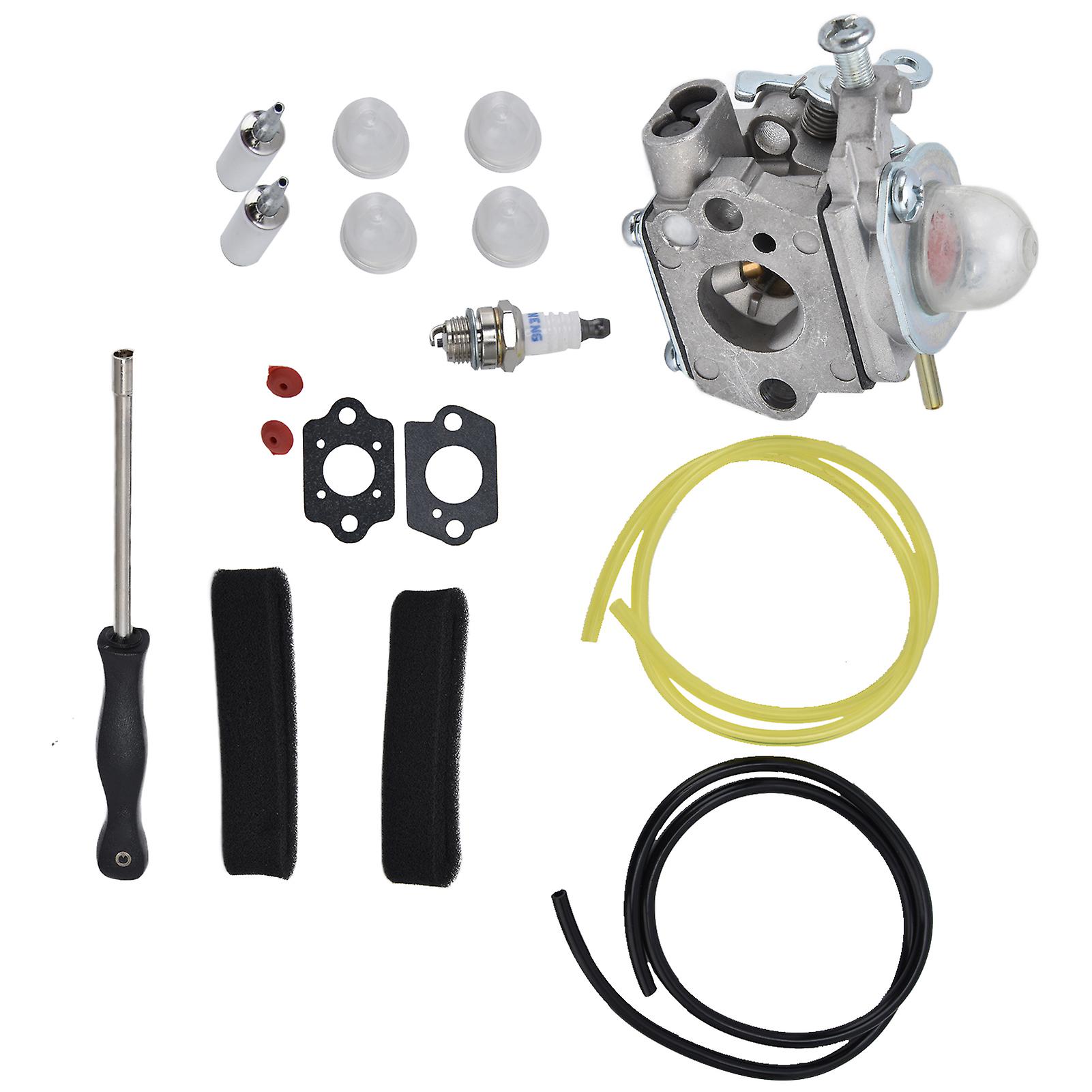 753-06190 Carburetor With Fuel Filter Air Filter Primer Bulb Kit For Troybilt Tb22ec Tb32ec Tb80ec Tb22 Tb21ec