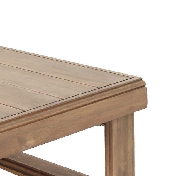 Westchester Outdoor Acacia Wood Square Coffee Table by Christopher Knight Home