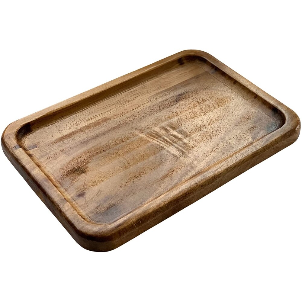 Premium Acacia Wood Serving Tray  Serving Board  Cheese Platter  Charcuterie Board  Vanity Tray